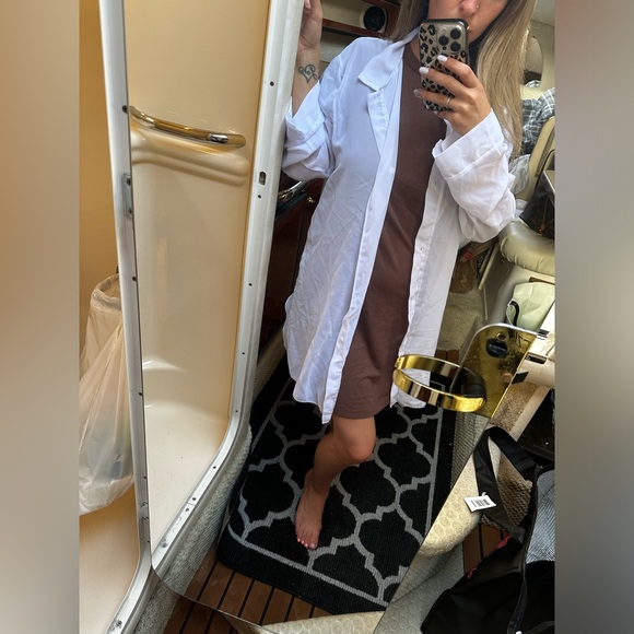 White SHEIN cover up - Picture 3 of 4